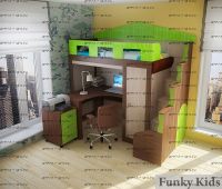 Кровать-чердак Фанки Хоум-11004.2