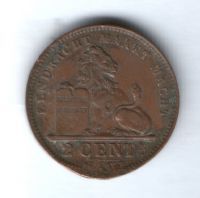 2 сантима 1905 г. Бельгия