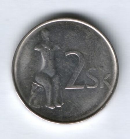 2 кроны 2001 г. Словакия