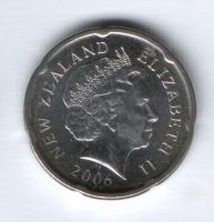 20 центов 2006 г. Новая Зеландия