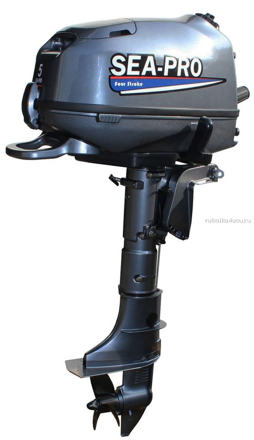 Подвесной лодочный мотор 4-х тактный SEA-PRO F6S 6 л.с. / 25 кг.