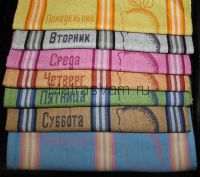 кухня лен Неделька 45х70 (14 шт ) арт. KX020 полотенце LIKE TEXTILE