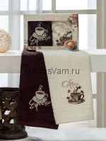 719 V1 HAVANA (30х50х2шт) арт. 719 салфетки Махровые с вышивкой  в коробке  Карна