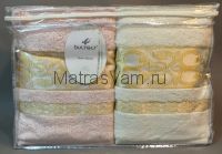 Б-016  Бамбук махра Кайма-Вензель С бахрамой  50х90 (6шт) 500гр. полотенце Бултекс  Атлас