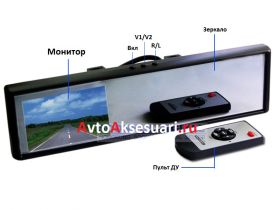 Зеркало заднего вида с монитором 3,8 дюйма - SK2