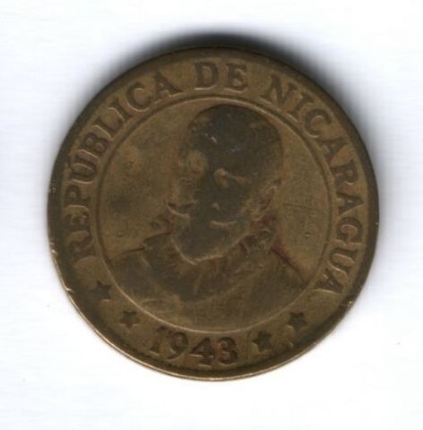 10 сентаво 1943 г. Никарагуа