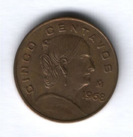 5 сентаво 1968 г. Мексика