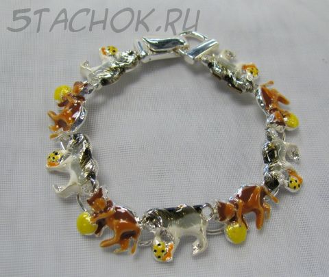 Браслет "Котики-6"