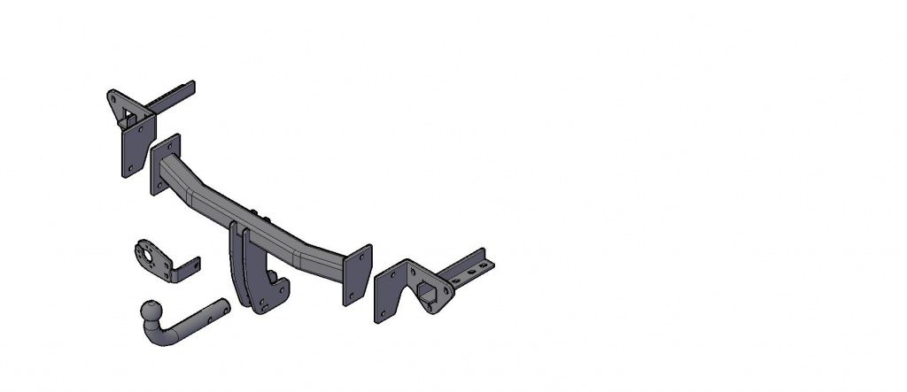 Фаркоп "Трейлер" для Subaru Forester с 2013 года выпуска ( 4-е поколение, кроме рейсталинга 2016г.)