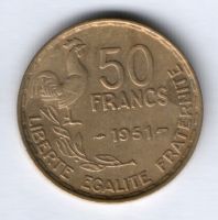 50 франков 1951 г. Франция
