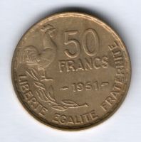 50 франков 1951 г. Франция
