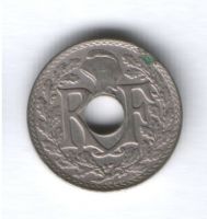 5 сантимов 1938 г. Франция