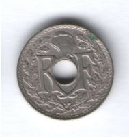 5 сантимов 1938 г. Франция