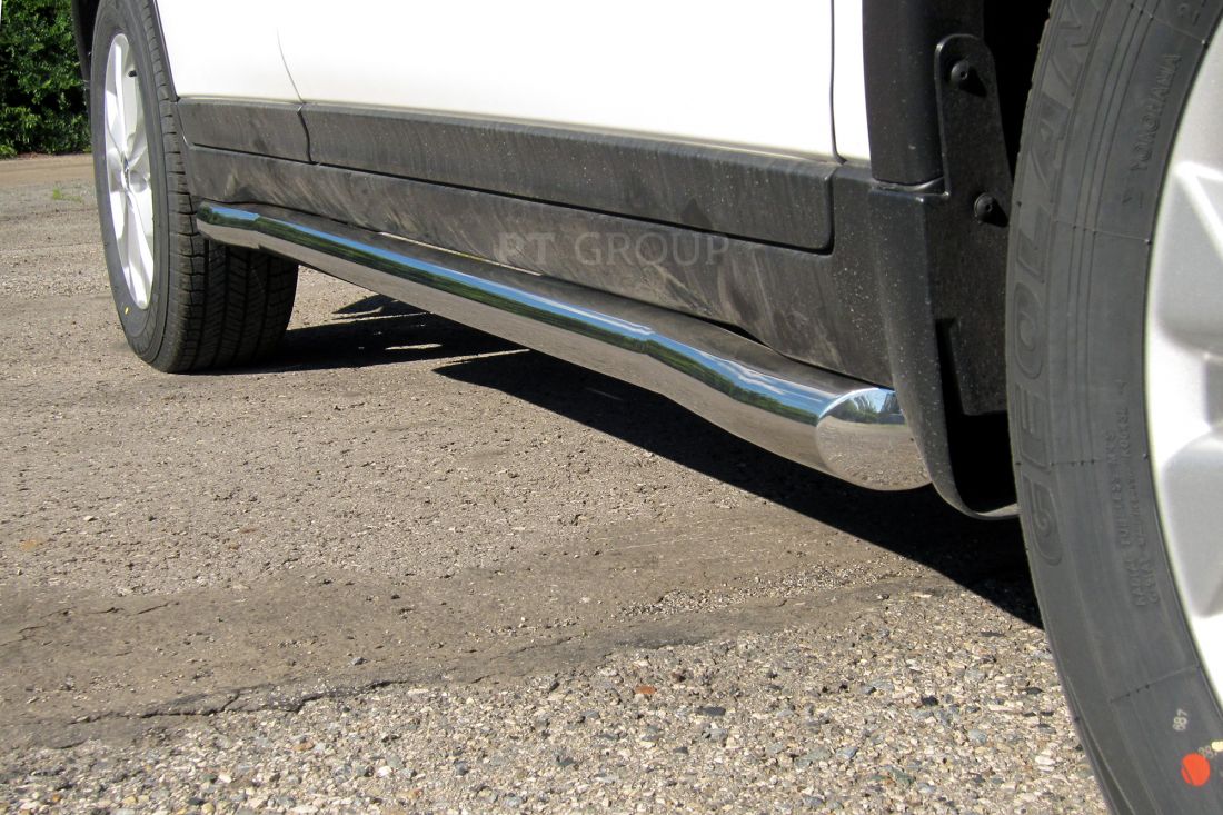 Защита порогов вогнутые 63мм (НПС) NISSAN X-TRAIL 2015-