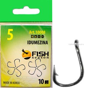 Крючки Fish Season Idumezina ring одинарные покрытие BN(Артикул: 10008)