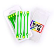 Светящиеся шнурки для обуви Hilaces цвет Лайм/Желтый в раскрытой упаковке