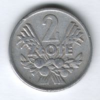 2 злотых 1960 г. Польша