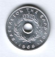 10 лепт 1969 г. Греция