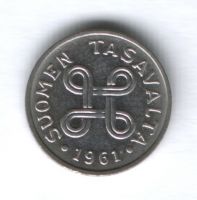 1 марка 1961 г. Финляндия