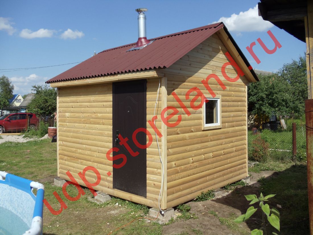 Баня каркасная 3х3,5 м