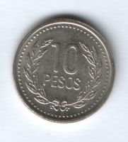 10 песо 1994 г. Колумбия