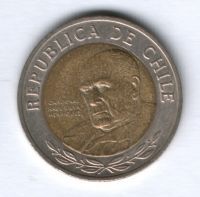 500 песо 2008 г. Чили