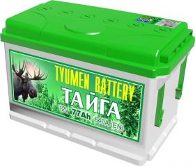 Автомобильный аккумулятор АКБ Тюмень (TYUMEN BATTERY) ТАЙГА 6СТ-77L 77Aч П.П.