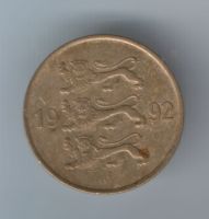 20 сентов 1992 г. Эстония
