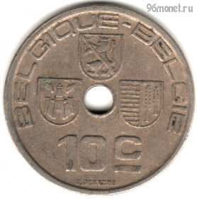 Бельгия 10 сантимов 1938