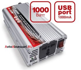 Автомобильный инвертор 12/220V 1000W