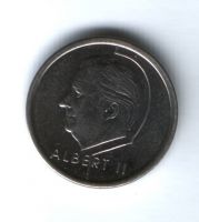 1 франк 1997 г. Бельгия
