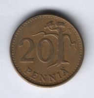 20 пенни 1963 г. Финляндия
