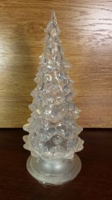 Елка пластиковая с подсветкой 15 см