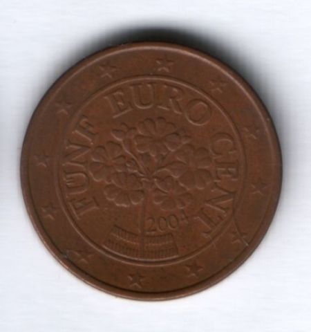 5 евроцентов 2004 г. Австрия