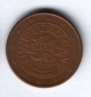 5 евроцентов 2004 г. Австрия