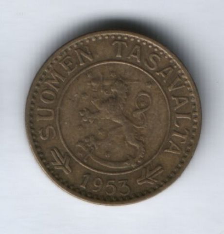 10 марок 1953 г. Финляндия