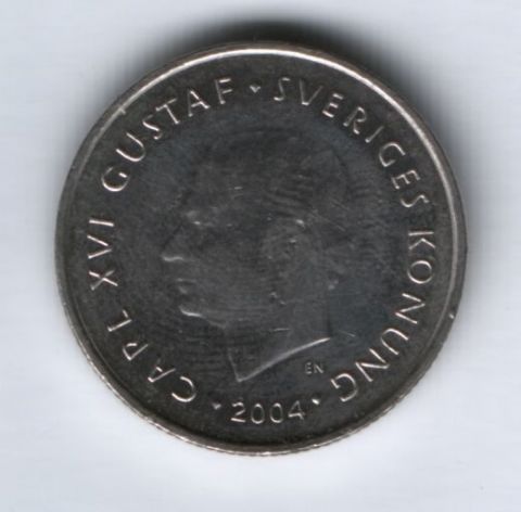1 крона 2004 г. Швеция