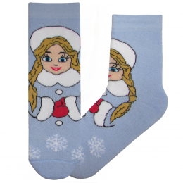 Носки махровые  "Новый год" детские/подростковые 5061
