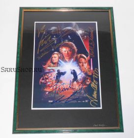 Автографы: Звёздные войны: Эпизод 3 – Месть Ситхов (Star Wars) 7 подписей