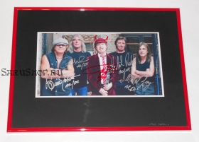 Автографы: группа AC/DC. 5 подписей. Редкость!