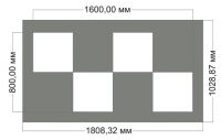 Трафарет дублирующей разметки 1.25 "Искусственная неровность" по ГОСТу.