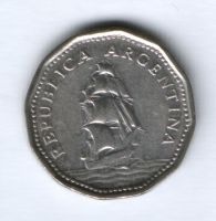 5 песо 1963 г. Аргенитна