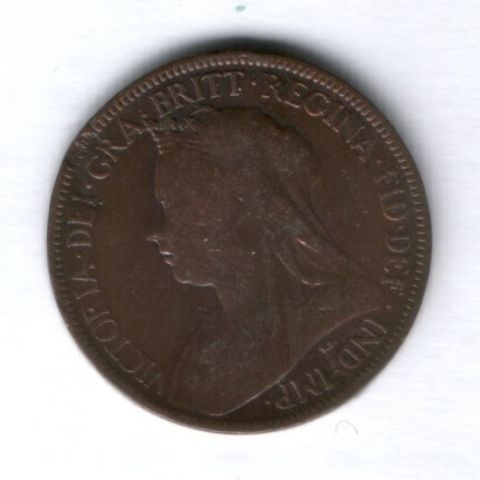 1/2 пенни 1900 г. Великобритания
