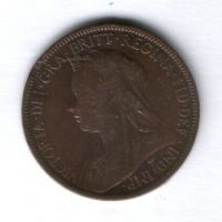 1/2 пенни 1900 г. Великобритания