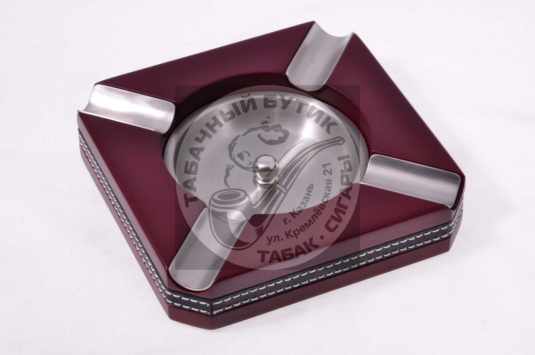 Пепельница Tom River на 4 сигары, Красная