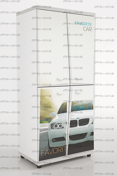 Шкаф 4-х дверный Z7 Мебелев (80х50х177)