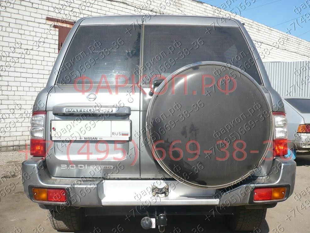 Фаркоп BOSAL-ORIS Nissan Patrol GR 1998-2009 без выреза в бампере. Тип шара: A. Нагрузки: 2000/75 кг - 4323-A Bosal