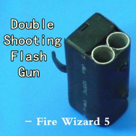 Ручная пушка с ДВУМЯ ЗАЛПАМИ Double Shooting Flash Gun