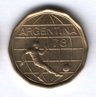 50 песо 1978 г. Аргентина, Чемпионат мира по футболу