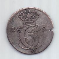 4 скилинга 1693 г. Глюкштадт. Дания